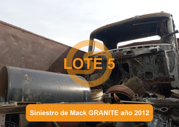 PUEDE OFERTAR LOTE 5 VOLQUETA DOBLETROQUE MARCA MACK LÍNEA GRANITE