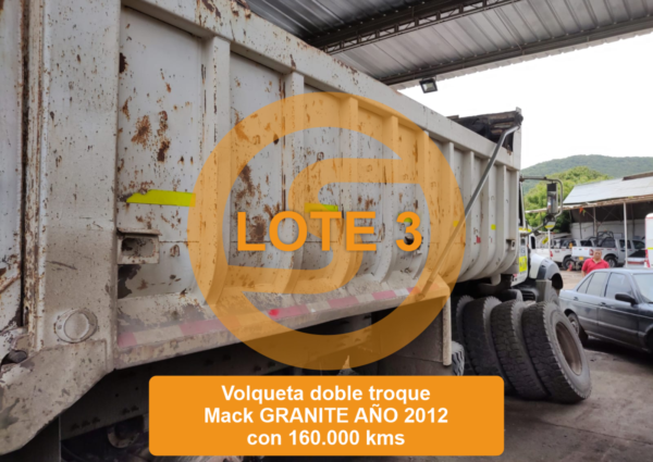 PUEDE OFERTAR - LOTE 3 VOLQUETA DOBLETROQUE MARCA: MACK  LÍNEA : GRANITE  2012 - Imagen 8