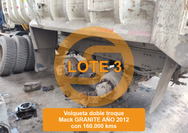 PUEDE OFERTAR - LOTE 3 VOLQUETA DOBLETROQUE MARCA: MACK  LÍNEA : GRANITE  2012 - Imagen 10