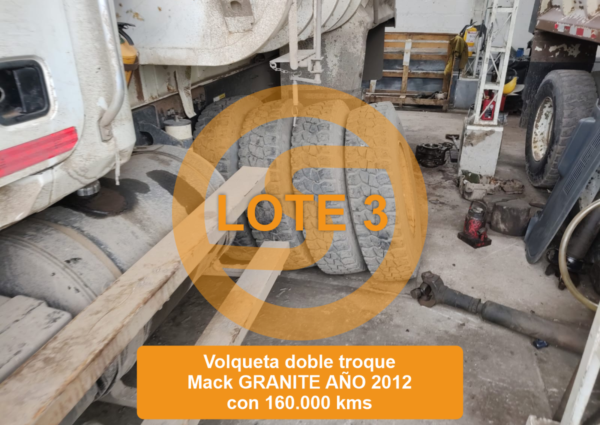 PUEDE OFERTAR - LOTE 3 VOLQUETA DOBLETROQUE MARCA: MACK  LÍNEA : GRANITE  2012 - Imagen 11