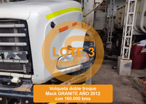 PUEDE OFERTAR - LOTE 3 VOLQUETA DOBLETROQUE MARCA: MACK  LÍNEA : GRANITE  2012 - Imagen 12