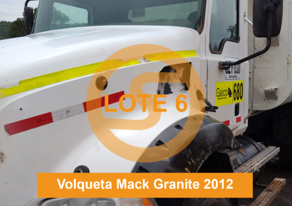 PUEDE OFERTAR - LOTE 6 VOLQUETA DOBLETROQUE MARCA: MACK  LÍNEA : GRANITE 2012 - Imagen 3
