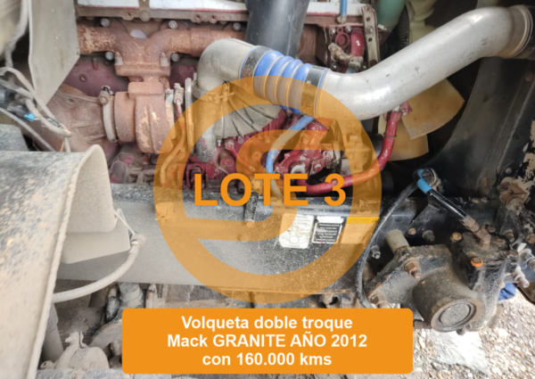 PUEDE OFERTAR - LOTE 3 VOLQUETA DOBLETROQUE MARCA: MACK  LÍNEA : GRANITE  2012 - Imagen 3