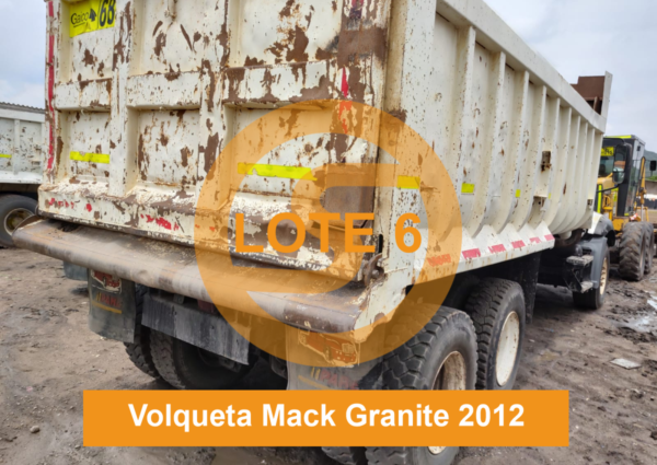 PUEDE OFERTAR - LOTE 6 VOLQUETA DOBLETROQUE MARCA: MACK  LÍNEA : GRANITE 2012 - Imagen 7