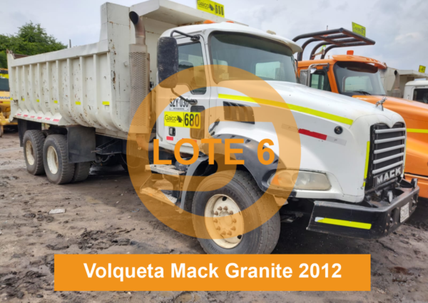 PUEDE OFERTAR - LOTE 6 VOLQUETA DOBLETROQUE MARCA: MACK  LÍNEA : GRANITE 2012 - Imagen 10