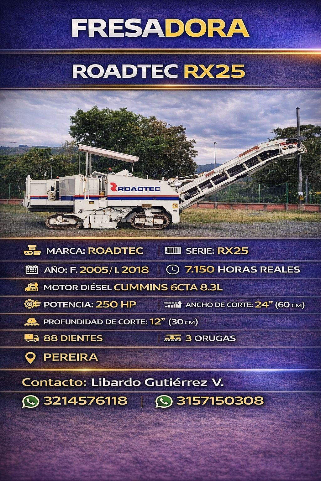 Fresadora Roadtec RX25 - Imagen 3